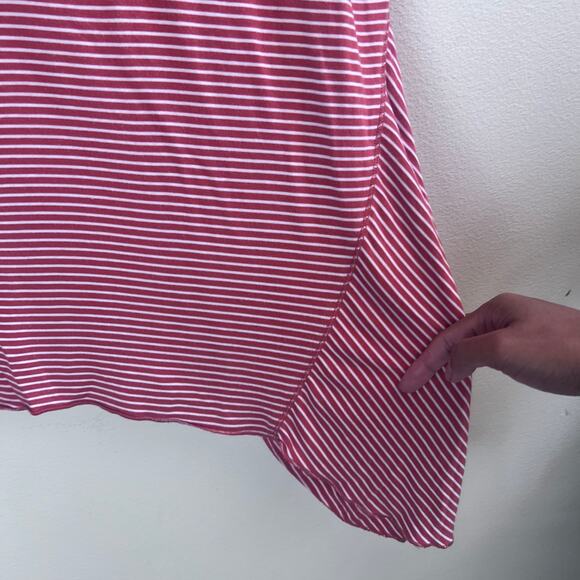 Soft Surroundings Terra Orange & White Striped Tunic Women's Size Medium - Picture 7 of 7